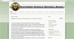 Desktop Screenshot of maywoodband.blogspot.com