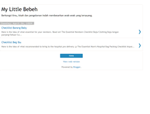 Tablet Screenshot of mylittlebebeh.blogspot.com