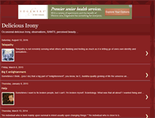 Tablet Screenshot of occasionaldeliciousirony.blogspot.com