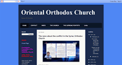 Desktop Screenshot of orientalorthodox.blogspot.com