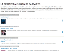 Tablet Screenshot of labibliotecacubanadebarbarito.blogspot.com