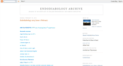 Desktop Screenshot of endodiabologyarchive.blogspot.com