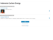 Tablet Screenshot of indonesiacarbonenergy.blogspot.com