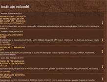 Tablet Screenshot of institutocalumbi.blogspot.com