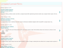 Tablet Screenshot of levaquinlawsuit.blogspot.com