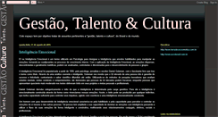 Desktop Screenshot of gestaotalentoecultura.blogspot.com