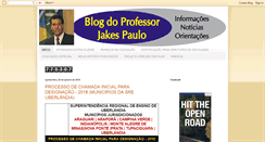 Desktop Screenshot of professorjakespaulo.blogspot.com