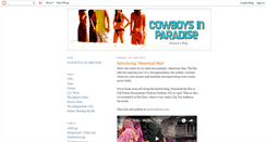 Desktop Screenshot of cowboysinparadise.blogspot.com