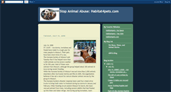 Desktop Screenshot of habitat4pets.blogspot.com