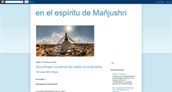 Desktop Screenshot of enelespritudemajushri.blogspot.com
