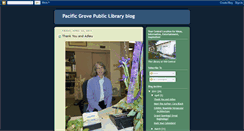 Desktop Screenshot of pacificgrovelibrary.blogspot.com