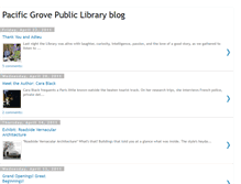 Tablet Screenshot of pacificgrovelibrary.blogspot.com