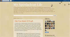 Desktop Screenshot of myappalachianlife.blogspot.com