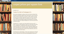 Desktop Screenshot of carpetpricespersquarefoot.blogspot.com
