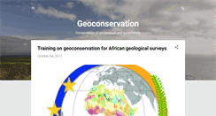Desktop Screenshot of geo-conservation.blogspot.com