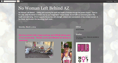 Desktop Screenshot of nowomanleftbehindaz.blogspot.com