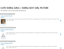 Tablet Screenshot of cute-korea-girls.blogspot.com