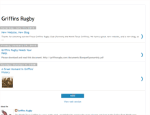 Tablet Screenshot of griffinsrugby.blogspot.com