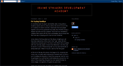 Desktop Screenshot of irvinestrikersdevacademy.blogspot.com