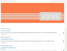 Tablet Screenshot of catchingupwiththekeys.blogspot.com