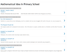 Tablet Screenshot of mathematicalideaprimary.blogspot.com