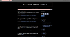 Desktop Screenshot of milvertonparishcouncil.blogspot.com