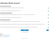 Tablet Screenshot of milvertonparishcouncil.blogspot.com