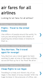 Mobile Screenshot of airfaresforallairlines.blogspot.com