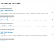 Tablet Screenshot of airfaresforallairlines.blogspot.com