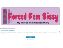 Tablet Screenshot of forcedfemsissy.blogspot.com