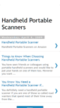 Mobile Screenshot of handheldportablescanners.blogspot.com