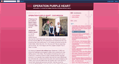 Desktop Screenshot of operationpurpleheart.blogspot.com