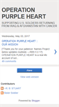 Mobile Screenshot of operationpurpleheart.blogspot.com
