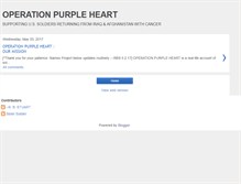 Tablet Screenshot of operationpurpleheart.blogspot.com