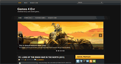 Desktop Screenshot of games4evr.blogspot.com