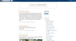 Desktop Screenshot of justatapestry.blogspot.com