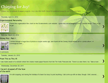 Tablet Screenshot of chirpingforjoy.blogspot.com