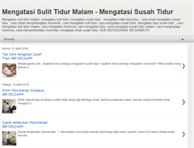 Tablet Screenshot of mengatasisulittidurmalam.blogspot.com