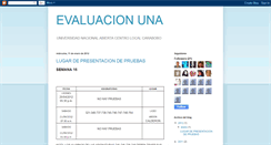 Desktop Screenshot of evaluacionuna.blogspot.com