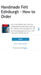 Mobile Screenshot of felt-how-to-order.blogspot.com