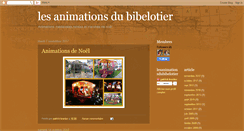 Desktop Screenshot of lesanimationsdubibelotier.blogspot.com