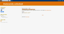 Desktop Screenshot of ihatecandy-unlocked.blogspot.com