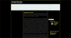 Desktop Screenshot of penisaveragesize.blogspot.com