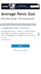 Mobile Screenshot of penisaveragesize.blogspot.com