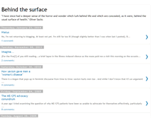 Tablet Screenshot of behindthesurface.blogspot.com