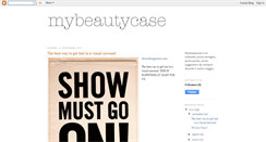 Desktop Screenshot of mybeautycase.blogspot.com