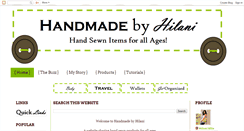 Desktop Screenshot of handmadebyhilani.blogspot.com