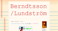 Desktop Screenshot of berndtssonlundstrom.blogspot.com