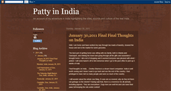 Desktop Screenshot of pattyinindia.blogspot.com