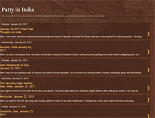 Tablet Screenshot of pattyinindia.blogspot.com